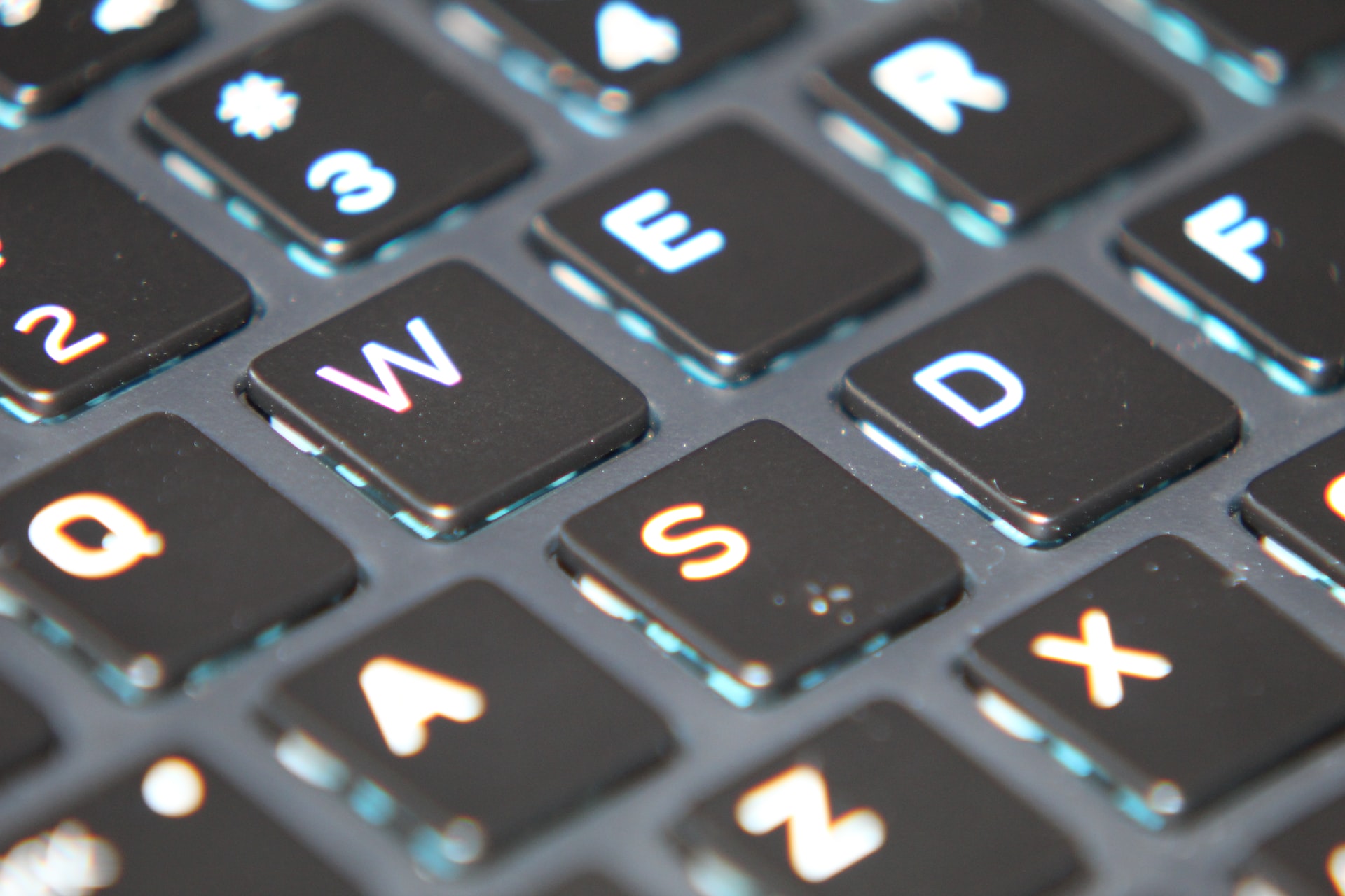 Close up photo of a keyboard